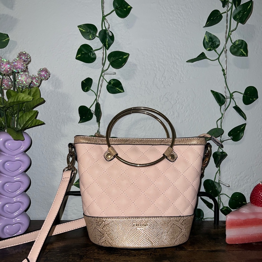 Stylish Pink Quilted Mini Bag